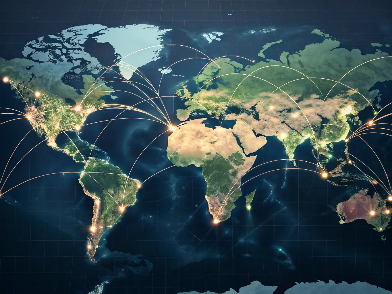 A world map highlighting major shipping routes and transhipment hubs. The map is overlaid with data visualizations showing the flow of goods and the impact of transhipment on global trade. The MSI logo is positioned prominently on the map.